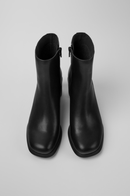 Design Meda Schwarze Lederstiefel Für Damen Camper De