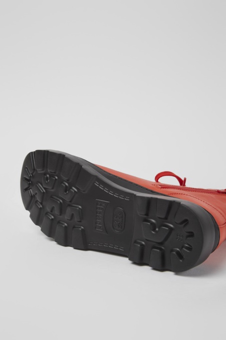 Design Brutus Roter Schnürstiefel Aus Leder Camper De