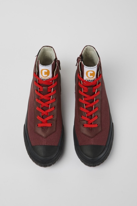 Camper De Design Camaleon Weinrot Damenstiefel