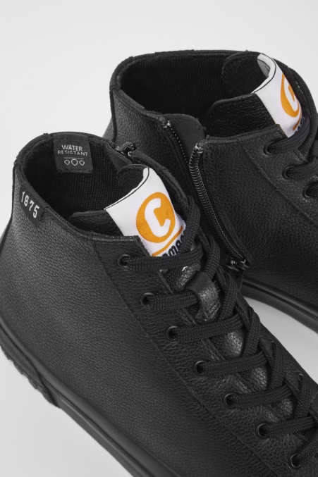 Camper De Design Camaleon Schwarze Lederstiefel Für Damen