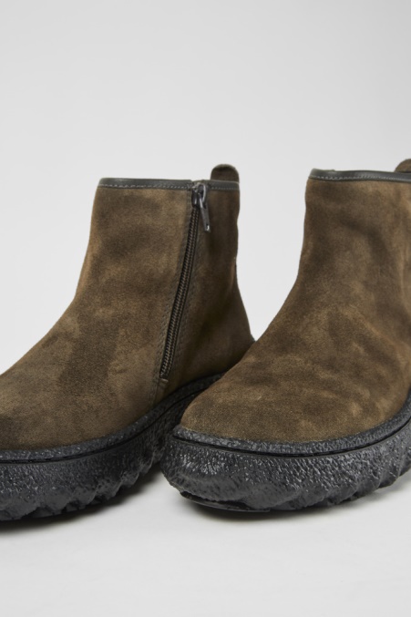 Camper De Ground Michelin Dunkelgraue Wildleder Stiefeletten Neu Eingetroffen