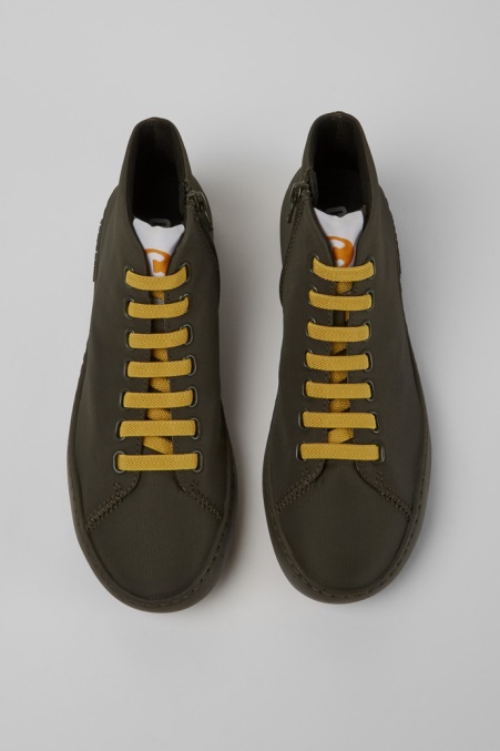 Peu Touring Grüne Textilstiefelette Exklusiv Camper De