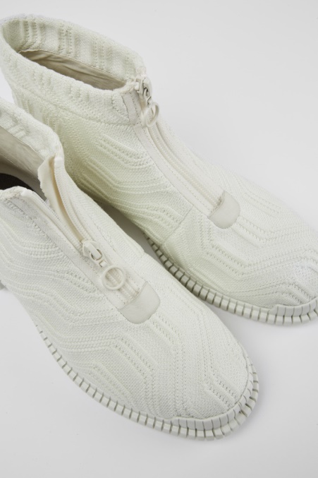 Design Pix Tencel White Zip Boots Damen Camper De