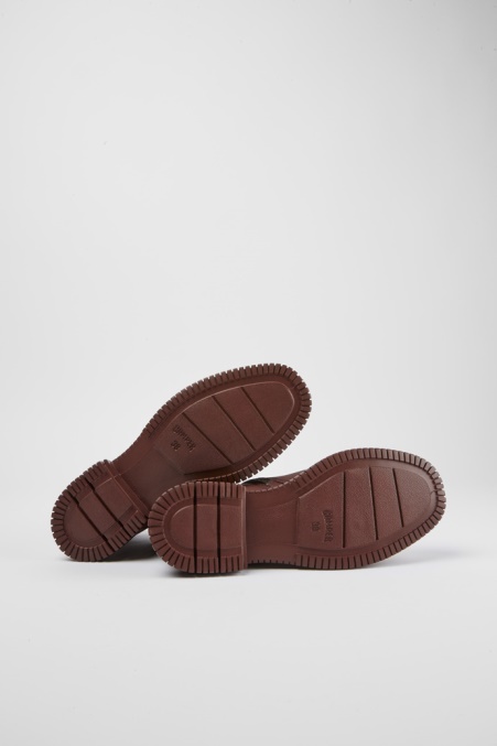 Camper De Design Pix Weinrote Schnürstiefel Aus Leder