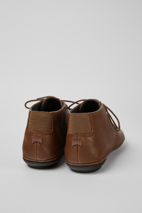 Camper De Design Right Brauner Schnürstiefelette Für Damen