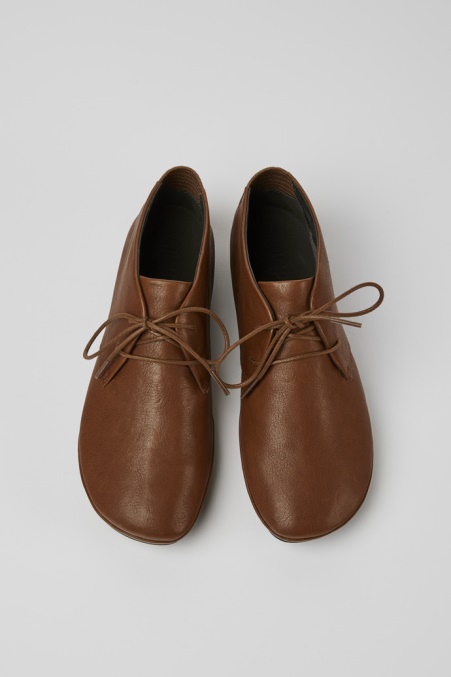 Camper De Design Right Brauner Schnürstiefelette Für Damen