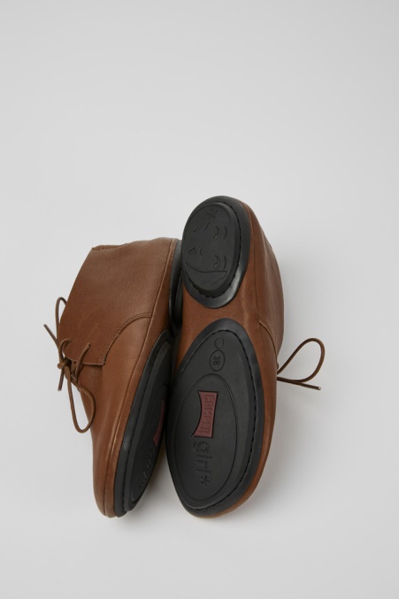 Camper De Design Right Brauner Schnürstiefelette Für Damen