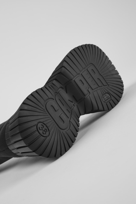 Design Bcn Schwarze Textilstiefel Für Damen Camper De