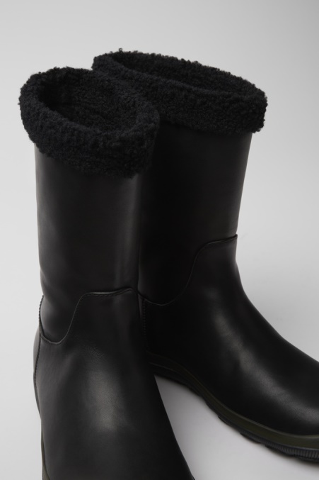 Exklusive Camper De Peu Pista Gore-tex Schwarze Lederstiefel Für Damen