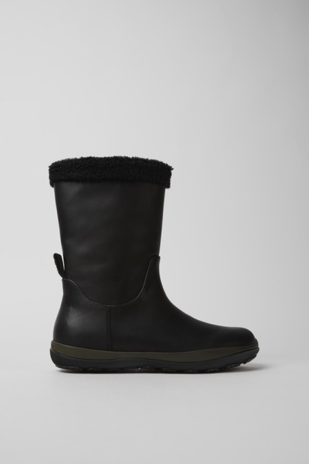 Exklusive Camper De Peu Pista Gore-tex Schwarze Lederstiefel Für Damen