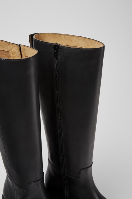 Milah Hohe Stiefel Aus Schwarzem Leder Für Damen Exklusiv Camper De