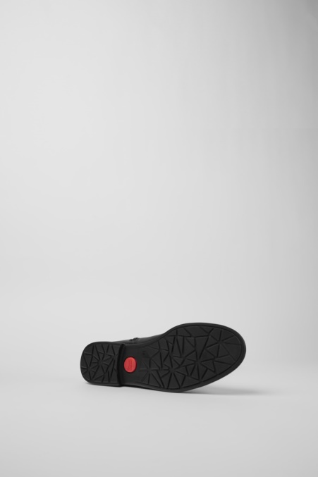 Exklusive Camper De Mil Schwarze Leder- Und Textilstiefel Für Damen