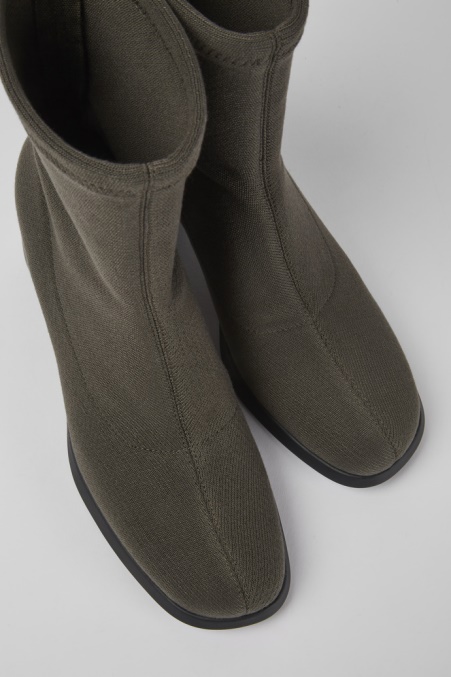 Camper De Design Meda Tencel Grüne Stiefel Für Damen