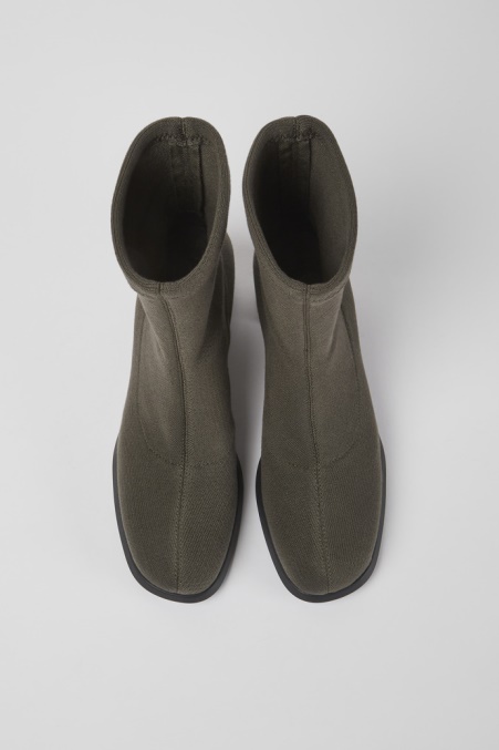 Camper De Design Meda Tencel Grüne Stiefel Für Damen
