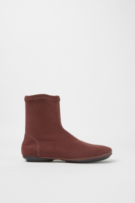 Rechts Bordeaux Stiefeletten Aus Tencel Exklusiv Camper De