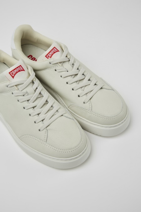 Design Runner K21 Weiß Ungefärbte Ledersneaker Für Damen Camper De