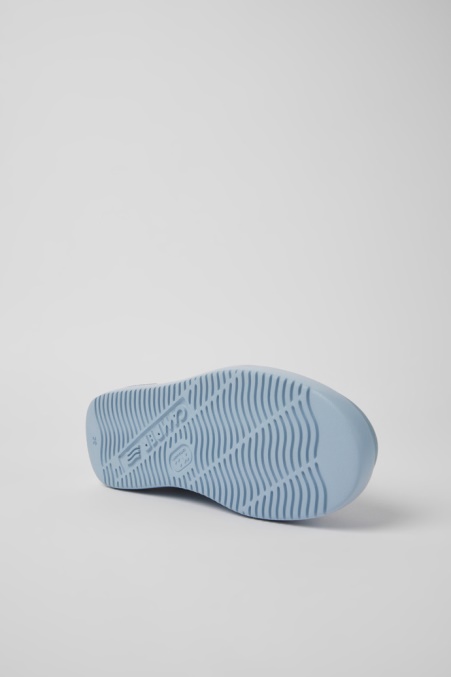 Camper De Design Runner K21 Blaue Lederturnschuhe Für Damen