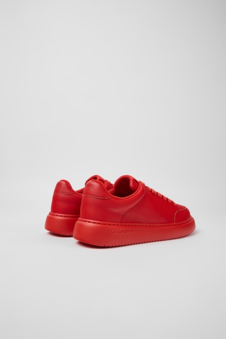 Exklusive Camper De Runner K21 Rote Lederturnschuhe Für Damen