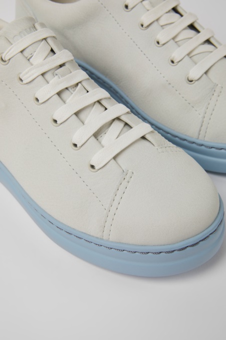 Zweitplatzierter Sneaker Aus Ungefärbtem Leder In Weiß Und Blau Für Damen Von Camper De New Arrivals