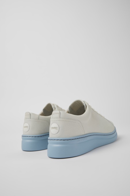 Zweitplatzierter Sneaker Aus Ungefärbtem Leder In Weiß Und Blau Für Damen Von Camper De New Arrivals