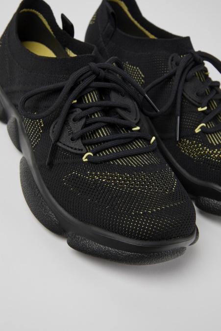 Camper De Karst Schwarze Textilsneaker Für Damen Neu Eingetroffen