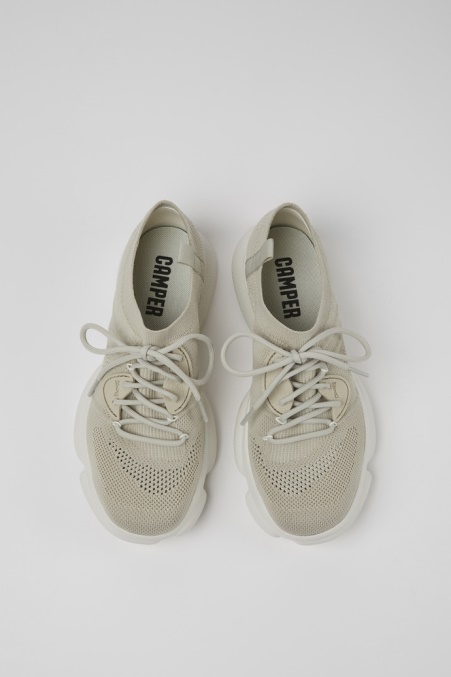 Design Karstgraue Textilturnschuhe Für Damen Camper De