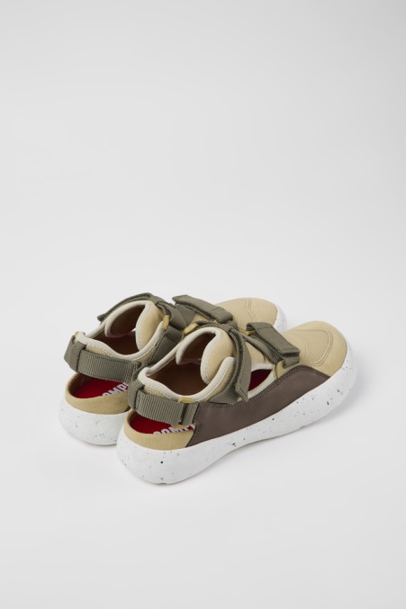 Peu Stadium Mehrfarbige Halboffene Sneakers Aus Leder Und Textil Für Damen Camper De Neuankömmlinge