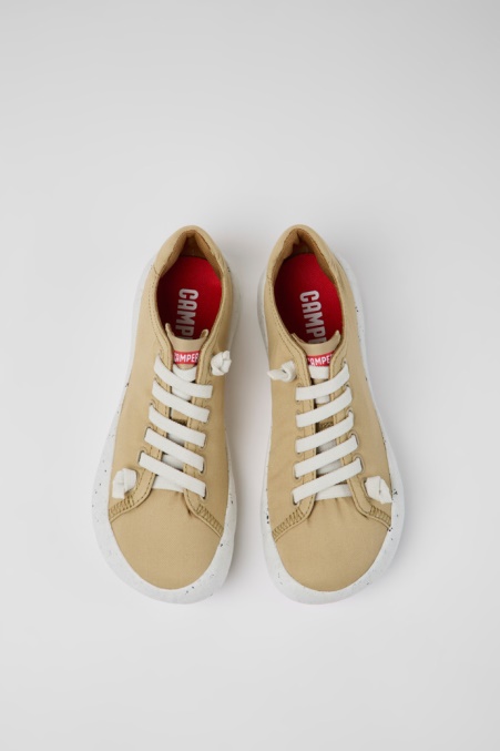 Design Peu Stadium Beige Textilsneaker Für Damen Camper De