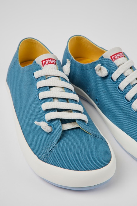 Design Peu Rambla Blauer Textilsneaker Für Damen Camper De