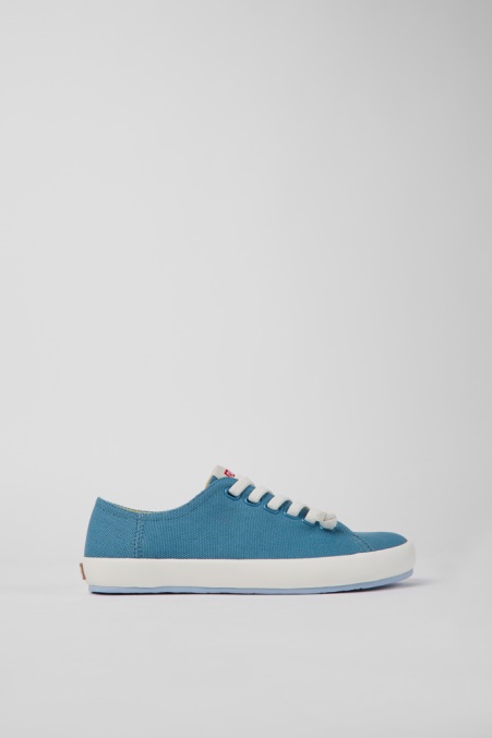 Design Peu Rambla Blauer Textilsneaker Für Damen Camper De