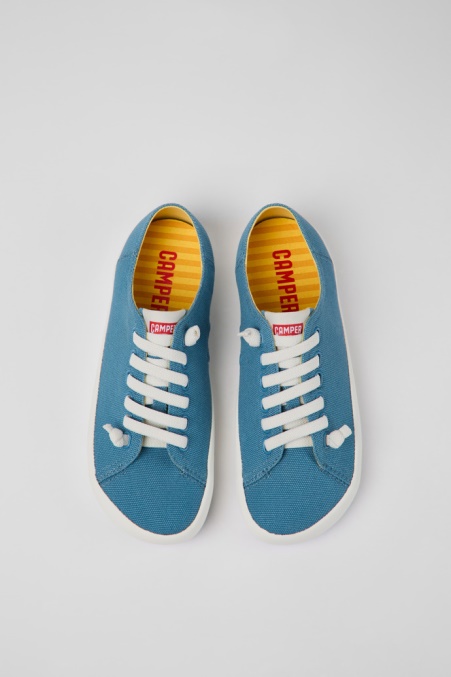 Design Peu Rambla Blauer Textilsneaker Für Damen Camper De