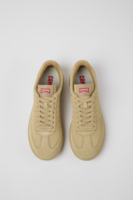 Camper De Design Pelotas Xlite Beige Nubukturnschuhe Für Damen