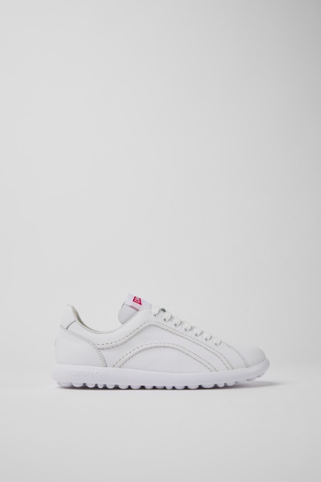 Exklusive Camper De Pelotas Xlite Weiße Lederturnschuhe Für Damen