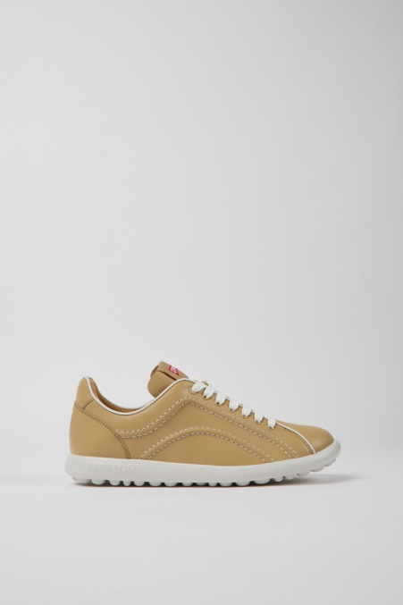 Exklusiver Camper De Pelotas Xlite Beige Ledersneaker Für Damen