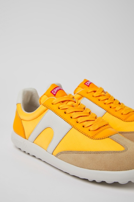 Camper De Pelotas Xlite Orange Leder- Und Textilsneaker Für Damen Neu Eingetroffen