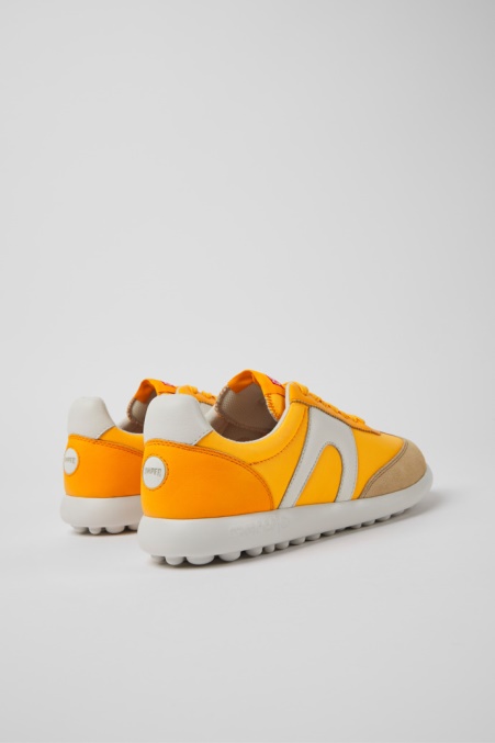 Camper De Pelotas Xlite Orange Leder- Und Textilsneaker Für Damen Neu Eingetroffen