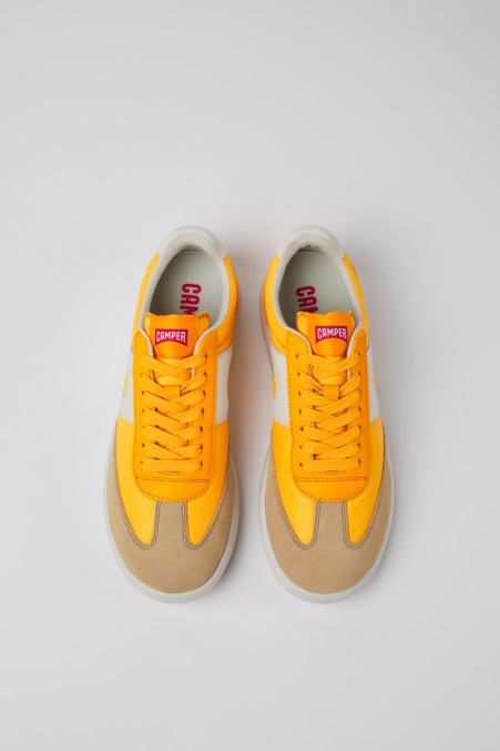 Camper De Pelotas Xlite Orange Leder- Und Textilsneaker Für Damen Neu Eingetroffen