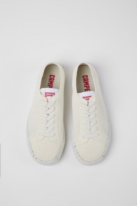 Camper De Peu Touring Weiß Recycelte Haustier Turnschuhe Für Damen Neu Eingetroffen