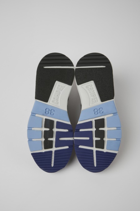 Camper De Drift Schwarze Und Rote Textil- Und Ledersneaker Für Damen Neu Eingetroffen