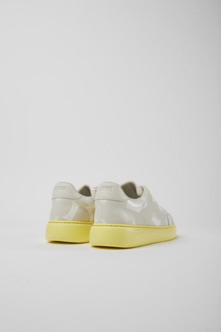 Camper De Runner K21 Weiße Ledersneaker Für Damen Neu Eingetroffen