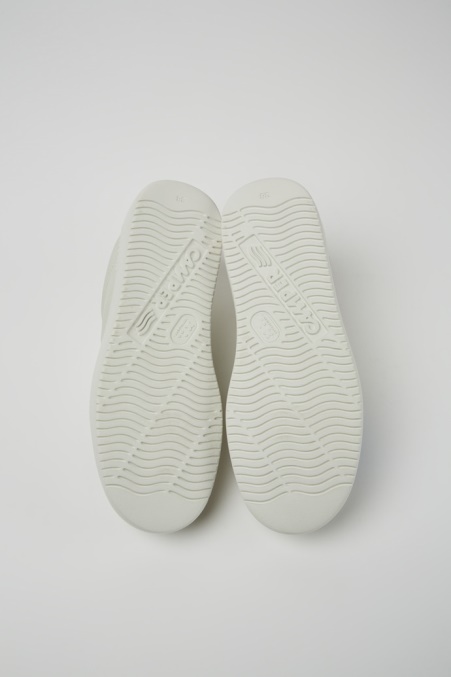 Camper De Design Twins Sneaker Aus Weißem, Ungefärbtem Leder Für Damen