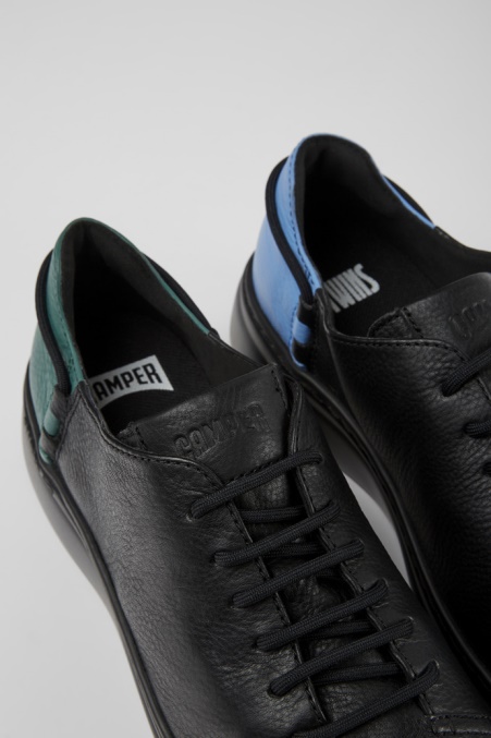 Design Twins Schwarze Ledersneaker Für Damen Camper De