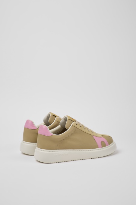 Exklusive Camper De Runner K21 Beige Und Rosa Turnschuhe Für Damen