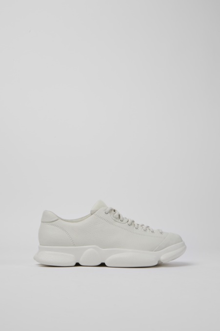 Camper De Karst Weiße Lederschuhe Damen Neu Eingetroffen