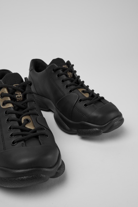 Design Karst Schwarze Lederschuhe Für Damen Camper De
