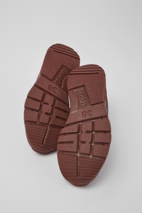 Drift Burgunderrote Ledersneaker Für Damen Camper De Neu Eingetroffen