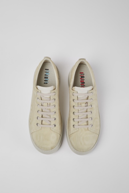 Camper De Design Twins Beige Bedruckte Turnschuhe