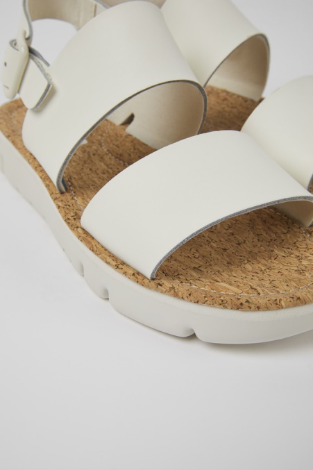 Oruga Weiße Ledersandalen Für Damen Camper De Neu Eingetroffen