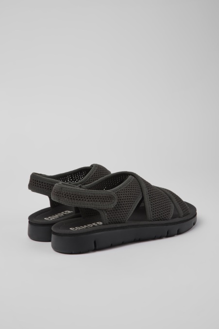 Oruga Dunkelgraue Textilsandalen Für Damen Exklusiv Camper De