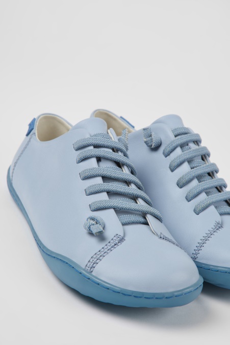 Camper De Design Peublaue Lederschuhe Für Damen